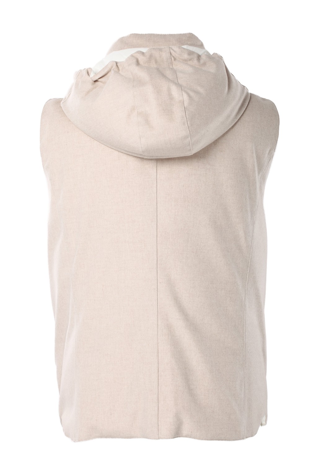 shop BRUNELLO CUCINELLI  Gilet: Brunello Cucinelli piumino senza maniche in flanella di lana membranata con cappuccio staccabile.
Chiusura con bottoni automatici.
Collo in piedi.
Cappuccio removibile, foderato e regolabile con coulisse.
Taschino su petto.
Tasche basse con zip.
Fodera in nylon idrorepellente.
Due tasche interne con bottone e un portapenna.
Imbottitura in piumino d'oca di alta qualità.
Composizione: 100% lana.
Made in italia.. MM4631775-CID85 number 3084914